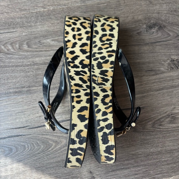 Kate Spade Leopard Print Platform Sandals size 9M - Picture 5 of 11